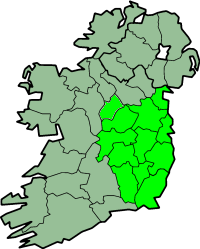 Karte Irland Region Leinste